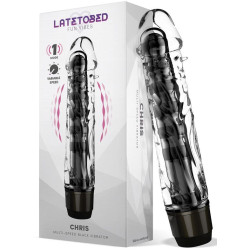 LATETOBED Gode vibrant Chris 14 x 3.3cm Transparent